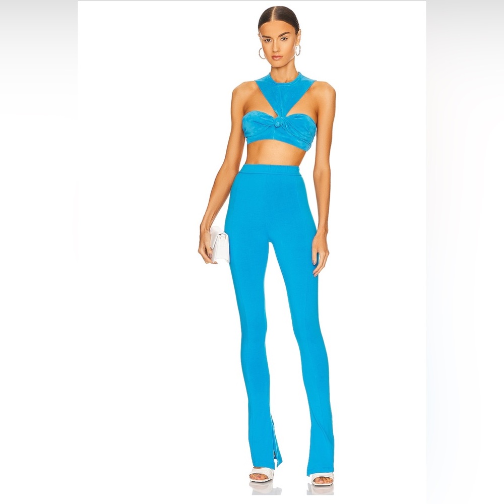 NWT EB Denim Split Hem Leggings in Methyl Blue